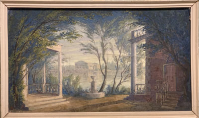 Борискович Владимир. Эскиз декорации к спектаклю &laquo;Холопка&raquo;, театр Музкомедии. 1940-41 гг. 