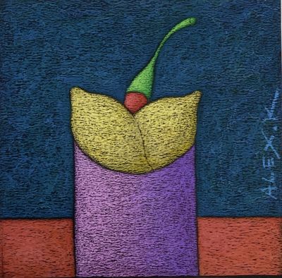 Кирьянов Алексей. &laquo;Mortnature&raquo;.
2019 г.
Картон, масляная пастель, 23х23 см. Работа в хорошем 