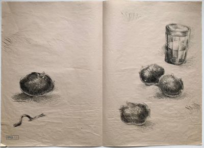 Белкин Анатолий. Картофель Чапаева. Из серии &laquo;Великие и мелкие&raquo;. 2016, литография, лист 