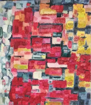 Носов Александр. Композиция №13.
2011 г. 
холст, масло, песок, 80х70 см. Работа в хорошем 