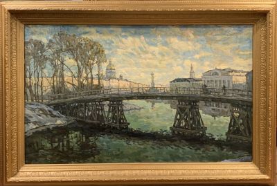 Горбатов Константин (копия). Вид на Стрелку Васильевского острова.
Холст, масло, 80х130 см. Состо 