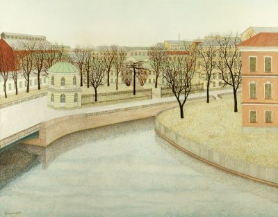 Вальран Валерий. Новая Голландия. 
2004 г., холст, масло, 110х140 см. Опубликовано в альбоме 
