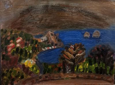 Флоренский Александр. Гурзуф. 1990 г., холст, масло, 60х80 см. Работа в хорошем состоянии, за 