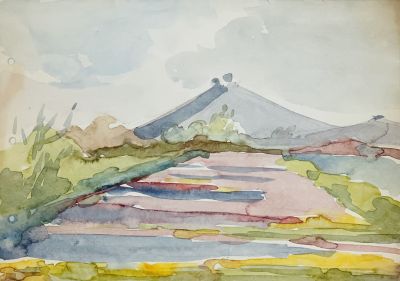 Белаковская Виктория. Александрия. Донбасс.
1936 г. 
Бумага, акварель, 20,3х29 см (лист). Рабо 