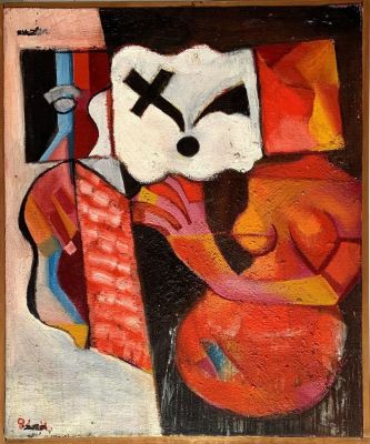 Лягачев Олег. Композиция.
1978 г., холст, масло, 71х61 см. Хорошая сохранность, подпись автора. 