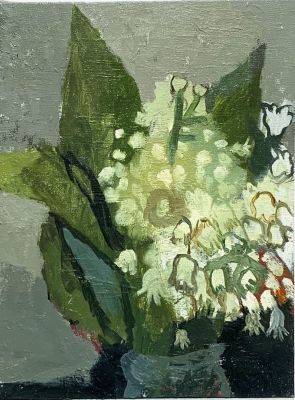 Роон Ирина. Ландыши.
2020 г.
Холст, масло, 32х24 см. Хорошая сохранность, подписано автором. 