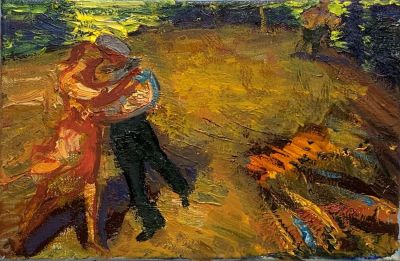 Репка Александр. Встреча.
2020 г.,
Холст, масло, 20х30 см. Хорошая сохранность, подписано 