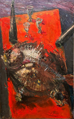 Репка Александр. Камбала.
2020 г.
Холст, масло, 80х50 см. Хорошая сохранность, подписано 