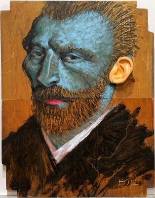 Штапаков Юрий. Ухо для Ван Гога – 3.
2023 г.
Дерево, масло, 41х32 см. Работа в хорошем состоянии 