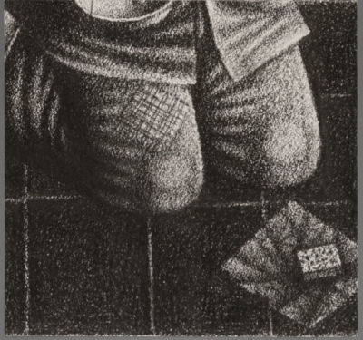 Мишин Валерий. Знай меру. Из цикла &laquo;Мужики&raquo;. Фрагмент пробного оттиска. 2012, жикле с 