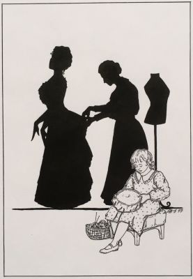 Васенина-Прохорова Елизавета. Оригинал иллюстрации к рассказу Чехова &laquo;Тайный советник&raquo; из книги 