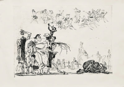 Майофис Михаил. Библия для верующих и неверующих. Иллюстрация (1). 1960-е гг. Бумага, офорт 