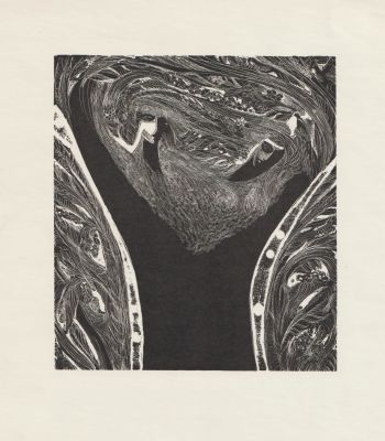 Красаускас Стасис. Эстамп из серии &laquo;Сонеты Шекспира&raquo;. 1960-е гг. Бумага, цинкография, 26,6х22 