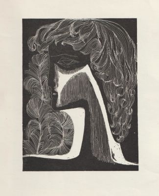 Красаускас Стасис. Эстамп из серии &laquo;Сонеты Шекспира&raquo;. 1960-е гг. Бумага, цинкография, 26,6х22 