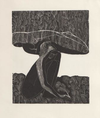 Красаускас Стасис. Эстамп из серии &laquo;Сонеты Шекспира&raquo;. 1960-е гг. Бумага, цинкография, 26,6х22 