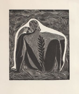 Красаускас Стасис. Эстамп из серии &laquo;Сонеты Шекспира&raquo;. 1960-е гг. Бумага, цинкография, 26,6х22 