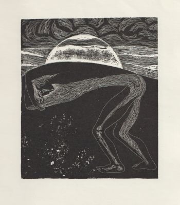 Красаускас Стасис. Эстамп из серии &laquo;Сонеты Шекспира&raquo;. 1960-е гг. Бумага, цинкография, 26,6х22 