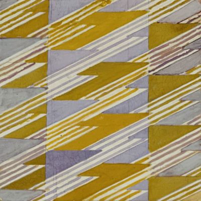 Клиорин Борис. Промграфика. Эскиз ткани (2). 
1930-е гг., 
Картон, темпера, 8х8 см. В хорошем 