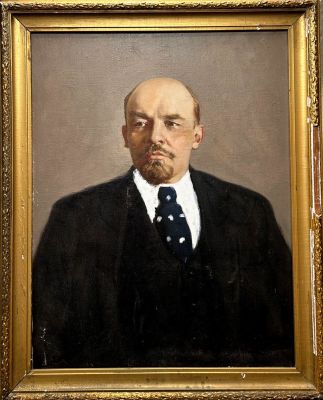 Бирюков Геннадий. Портрет В.И.Ленина.
1968 г., 
Холст, масло, 90х70 см. В хорошем состоянии. 