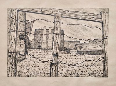 Добужинский Мстислав Валерианович (1875 – 1957). Огород на Обводном канале. Из серии &laquo;Петербург 