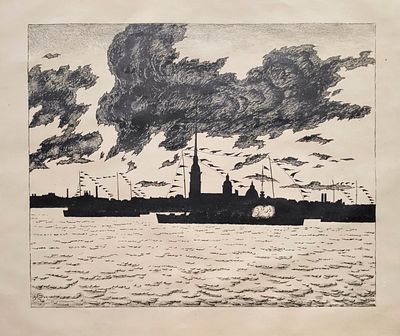 Добужинский Мстислав Валерианович (1875 – 1957). Петропавловская крепость. Из серии &laquo;Петербург 