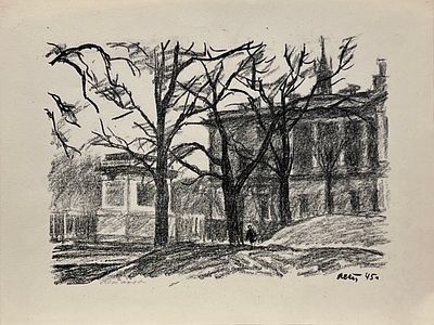 Астапов Иван Степанович (1905-1982). Инженерный замок. 1945г. Из альбома автолитографий 