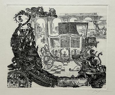 Гавричков Алексей Алексеевич (1937-2003). Триумфальная карета XVI века по рисунку А.Дюрера. 