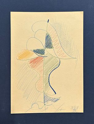 Кондратьев Павел Михайлович (1902-1985). Абстрактная композиция. 1981 г. Бумага, цветной 