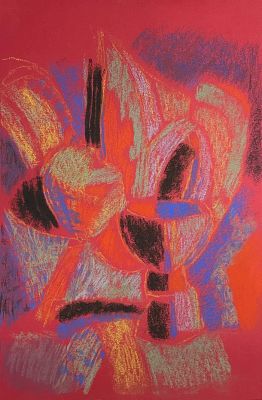 Зеелова Анастасия Евгеньевна. Возвращение к истокам. 2025 г. Бумага, пастель, 49х32 см. Работа 