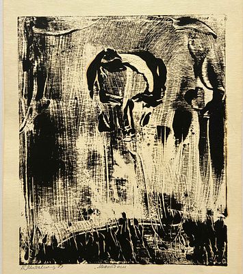 Митавский Борис (Иванов Борис Николаевич) (1948). Мефистофель. 1979 г., бумага, масло 