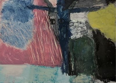 Картошкина Юлия Сергеевна (1985). Библейский сюжет. Иисус и Иуда Искариот. 2016 г. Бумага 