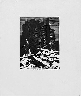 Ушин Андрей Алексеевич (1927 - 2005). Из серии &laquo;Ленинград в блокаде&raquo;. 1960-е гг. Бумага 