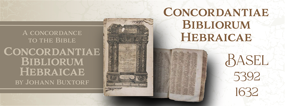 Concordantiae Bibliorum Hebraicae – Buxtorf
Basel, 1632 | With Rabbinic Signatures from Prague. 