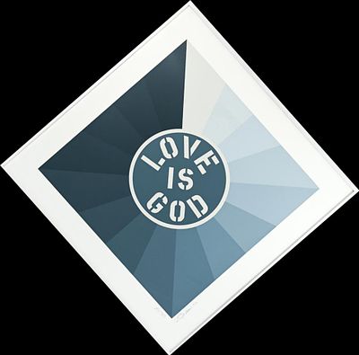 ** Robert Indiana 1928-2018 (American) 'Love Is God', Limited Edition, 2014 silkscreen in 18 