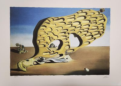 ** Salvador Dali 1904-1989 (Spanish) The enigma of my desire serigraph on deckle edged paper 