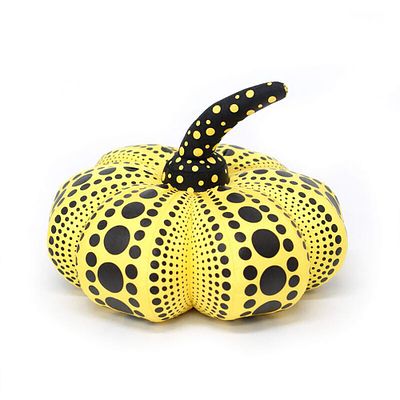 ** Yayoi Kusama b.1929 (Japanese) Dots Obsession, Soft Sculpture Yellow Pumpkin, 2016 This 