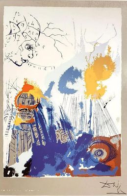 ** Salvador Dali 1904-1989 (Spanish) The Builder, From The professions, 1970's screenprint 13 