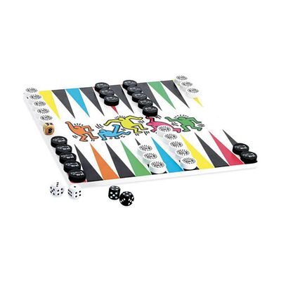 ** Keith Haring Backgammon &amp; Checkers Game, two classic games as well as the artist Keith 