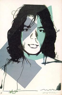 ** Andy Warhol 1928-1987 (American) 'Mick Jagger Fsii.138', Framed Announcement-Card, 1975 