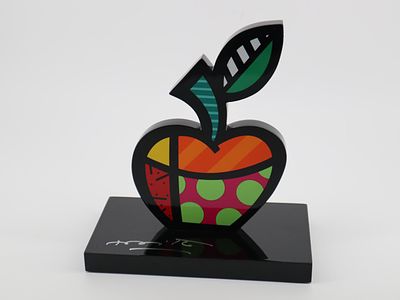 ** Romero Britto b.1963 (Brazilian) Big Apple I (SN) Limited Edition Resin Sculpture 