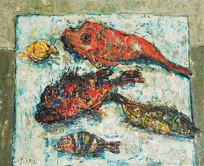 ** Paul Aizpiri 1919-2016 (French) Fish oil on canvas 60x72 cm signed lower left Other Notes: