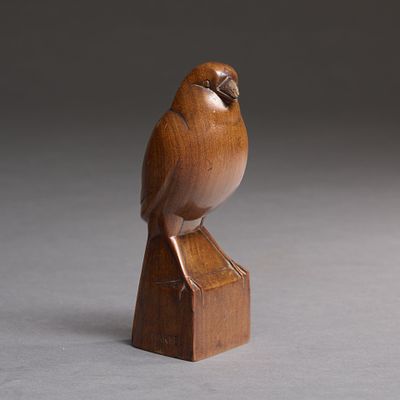 ** Jan & Joel Martel 1896-1966 (French) Sparrow exotic wood sculpture signed on the terrace