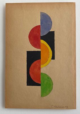 ** Sonia Delaunay - ** Sonia Delaunay 1885-1979 (Ukranian) Composition watercolor and pencil on
