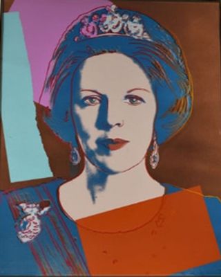 ** Andy Warhol - ** Andy Warhol 1928-1987 (American) Queen Beatrix, plate from the Reigning Queens