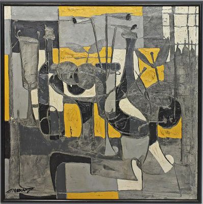 ** Claude Venard - ** Claude Venard 1913-1999 (French) Still life oil on canvas 75x75 cm signed