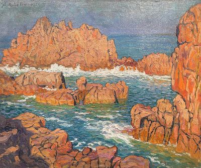 ** Jacques Martin-Ferrieres - ** Jacques Martin-Ferrieres 1893-1972 (French) Rochers a אBreיhat