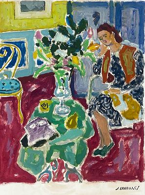 ** Jean Jules Louis Cavailles - ** Jean Jules Louis Cavailles 1901-1977 (French) Homage to Matisse 