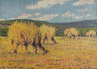 ** Gustave Camille Gaston Cariot - ** Gustave Camille Gaston Cariot 1872-1950 (French) Meules de 