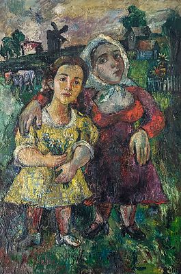 ** David Davidovich Burliuk - ** David Davidovich Burliuk 1882-1967 (Ukrainian, American) Sisters 