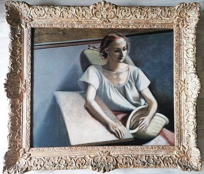 ** Felix Nussbaum - ** Felix Nussbaum 1904-1944 (German) The artist's wife Felka Platek, 1938 oil 